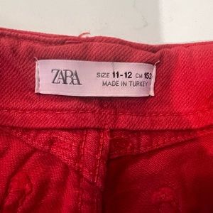 New Zara red marine jeans kids